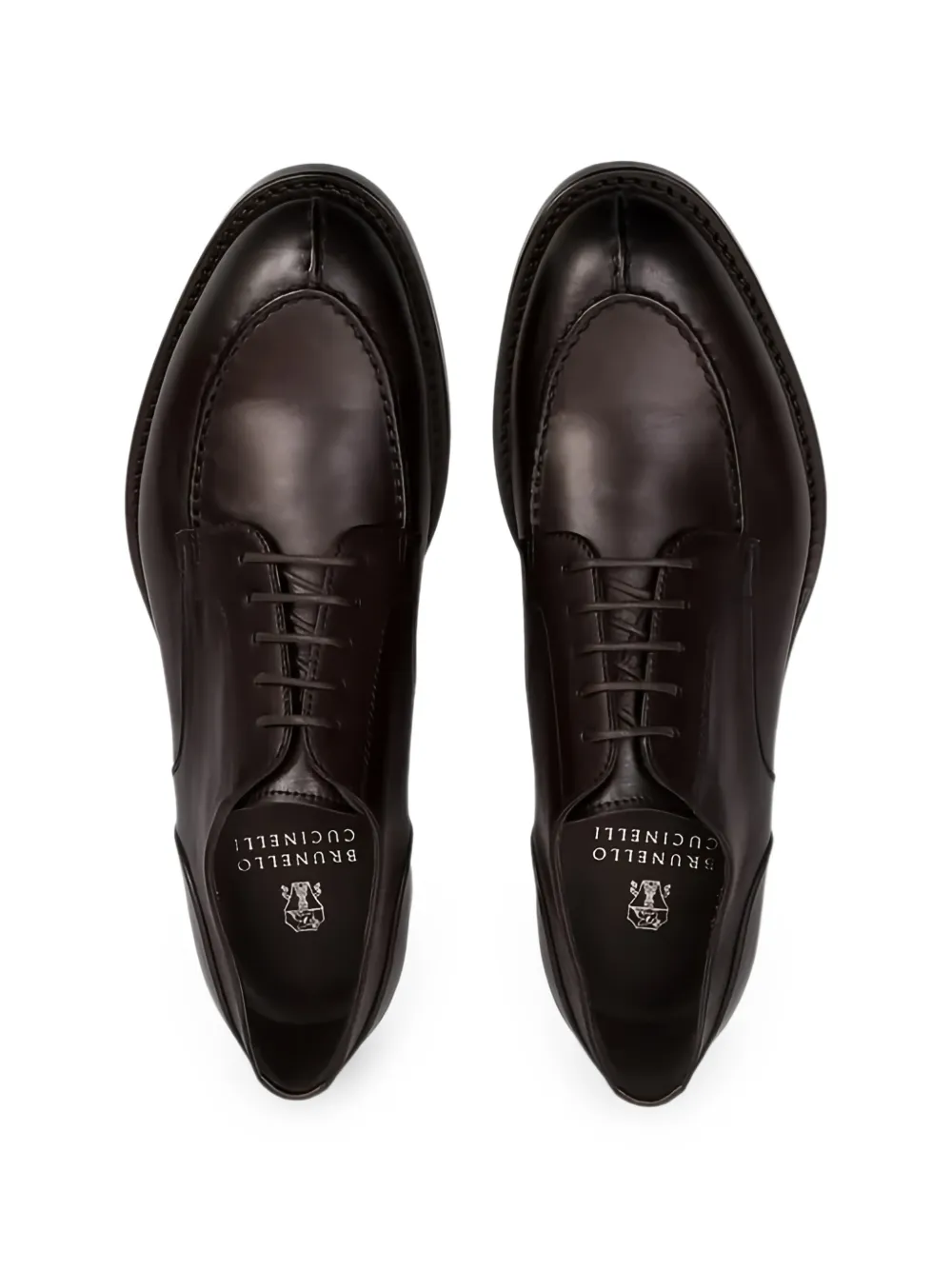 Brunello Cucinelli leather loafers in brown Bruin
