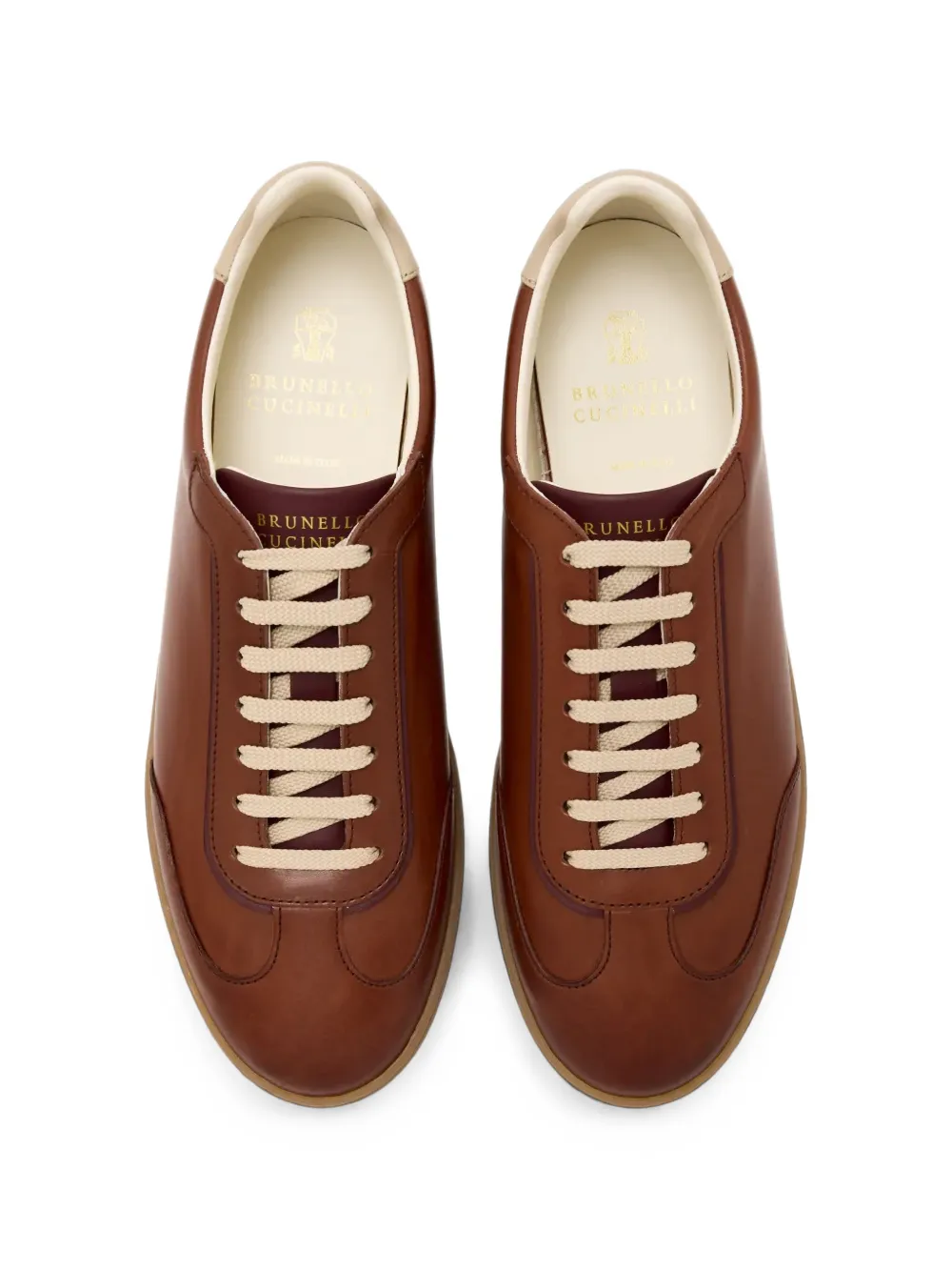 Brunello Cucinelli leather sneakers Bruin