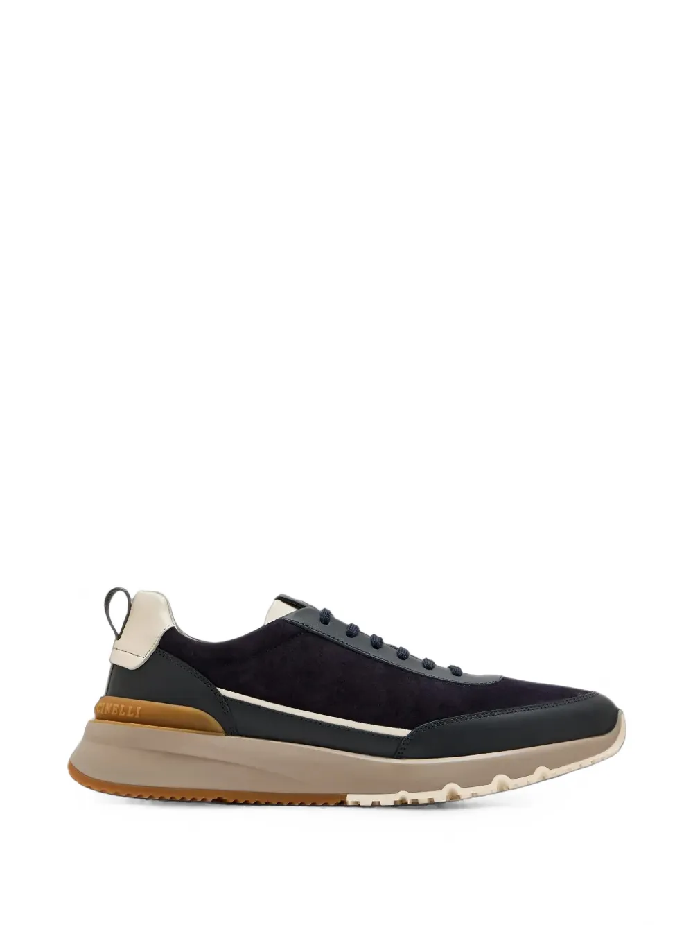 Brunello Cucinelli suede runners in navy - Blu