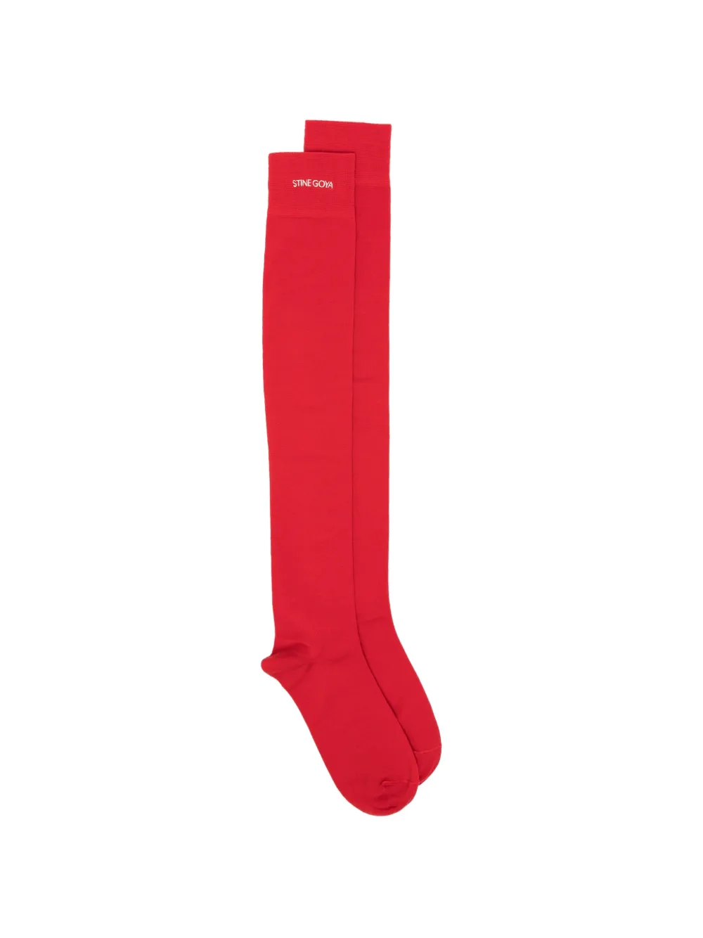Stine Goya logo-embroidered socks - Rosso