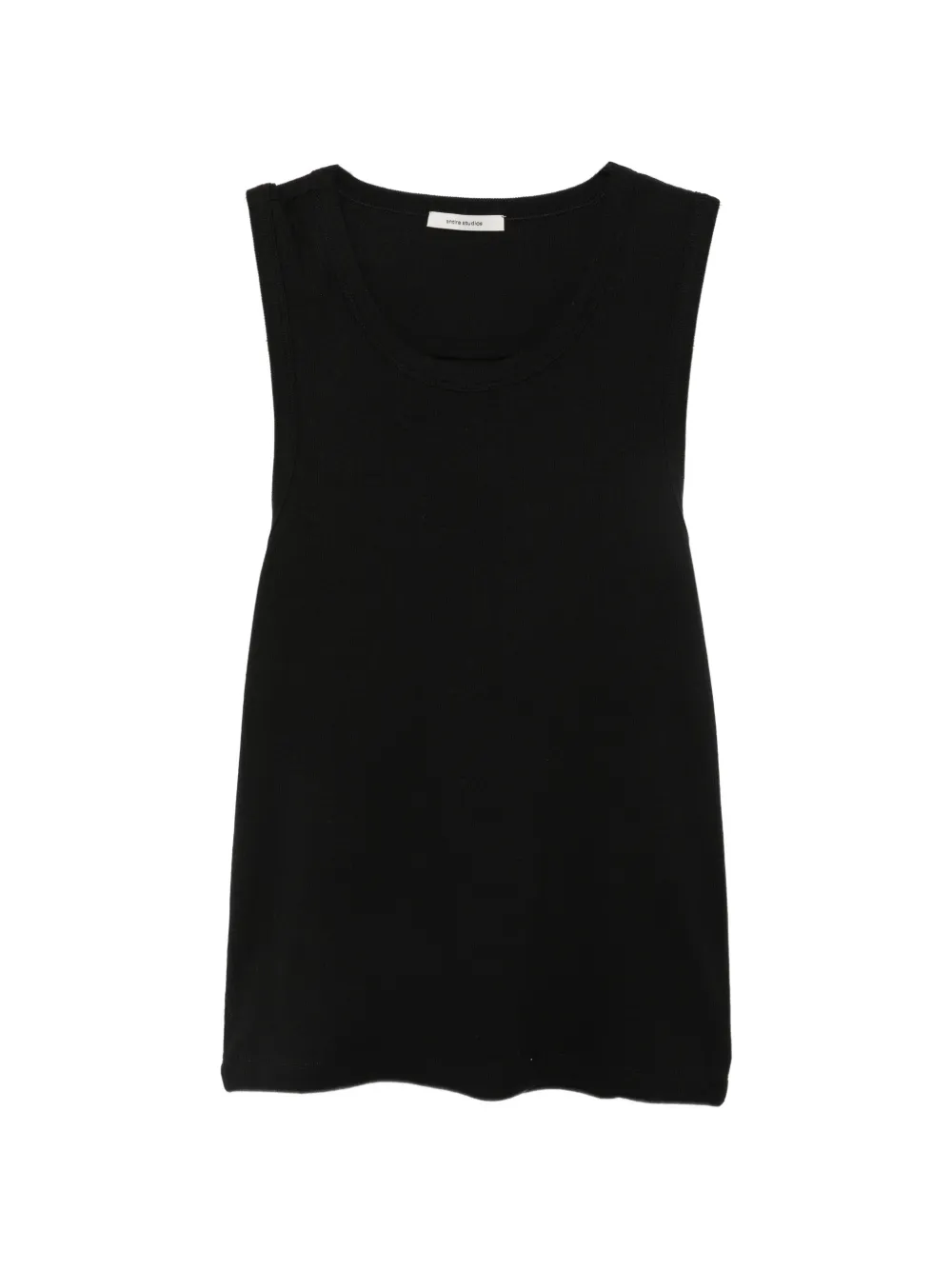 ENTIRE STUDIOS ribbed-knit tank top - Nero