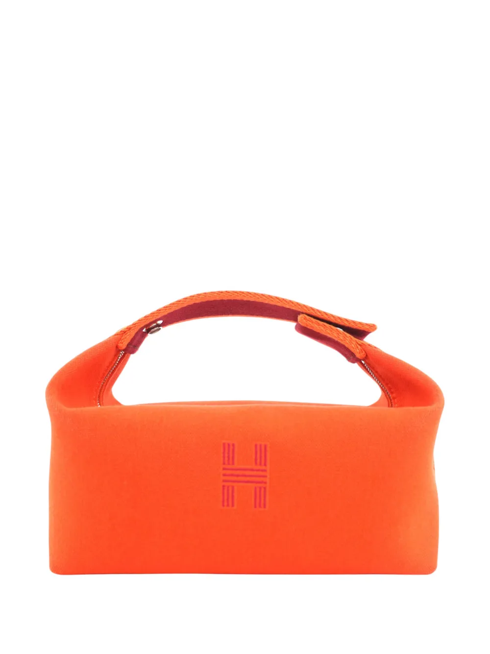 Hermès Pre-Owned 2010-2026 Small Toile Bride A Brac Case vanity bag - Arancione