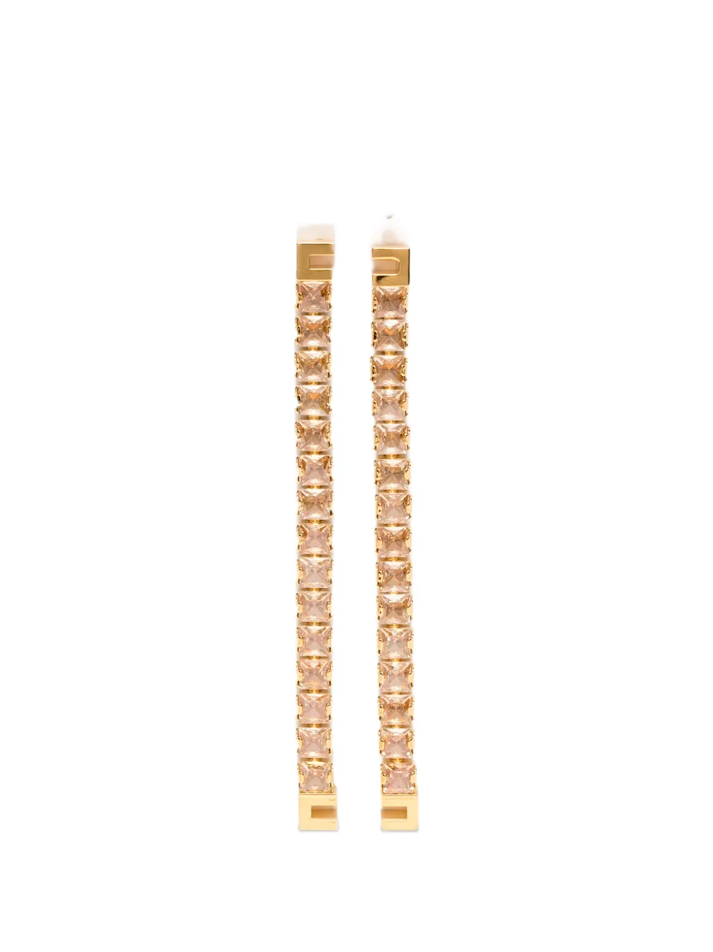 Elisabetta Franchi logo-plaque earrings - Oro
