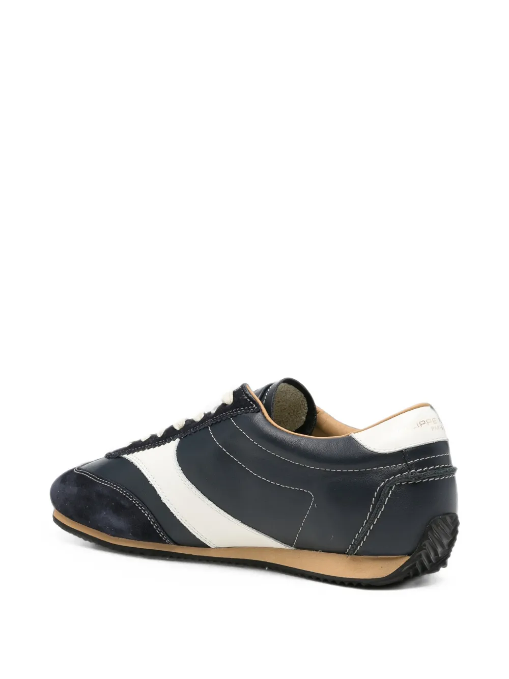 Philippe Model Paris Planche logo-patch panelled sneakers Blauw