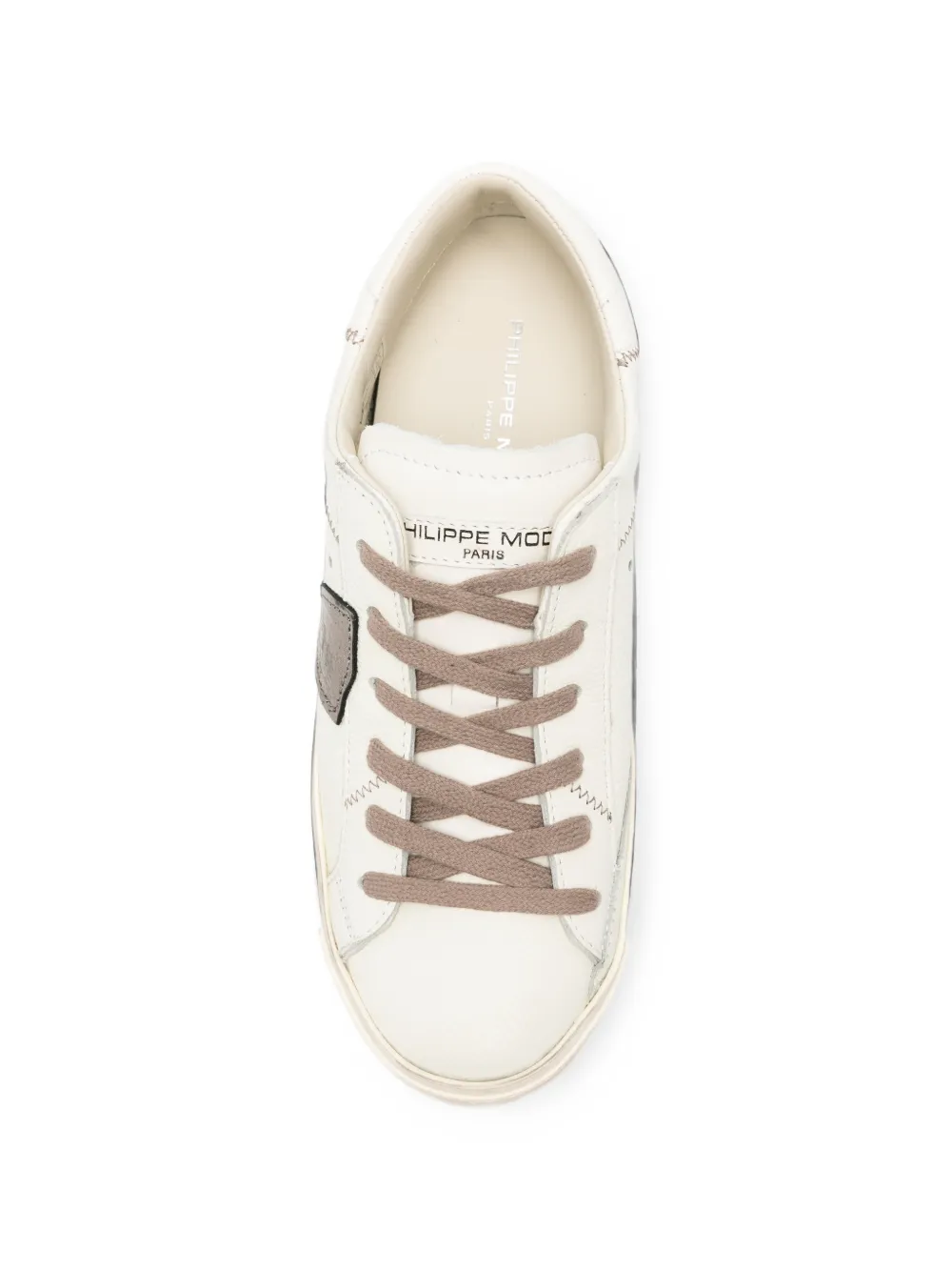 Philippe Model Paris PRSX logo-patch sneakers Beige