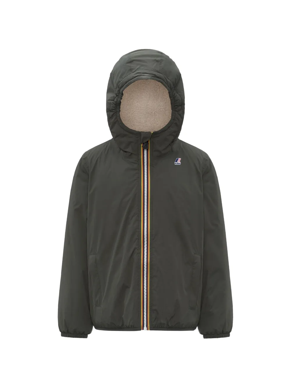 K Way Kids Le Vrai 4.0 Claude Orsetto jacket - Verde