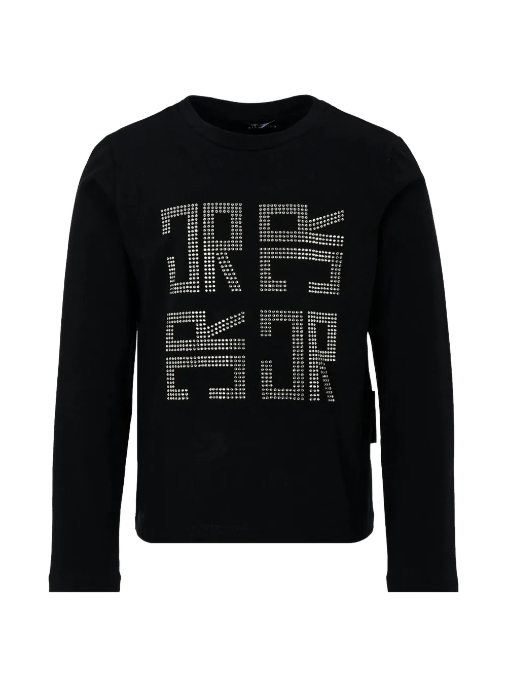 John Richmond Junior rhinestone-logo T-shirt - Nero