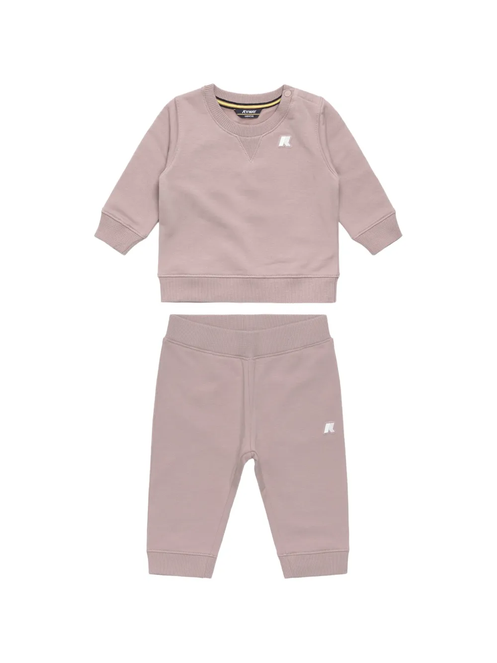 K Way Kids logo-patch tracksuit - Rosa