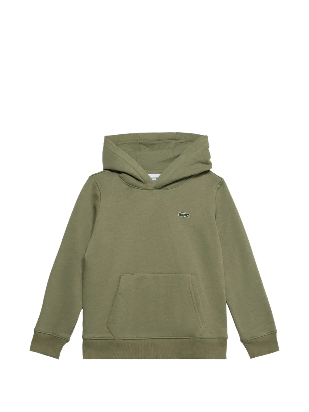 Lacoste Kids logo-patch hoodie - Verde