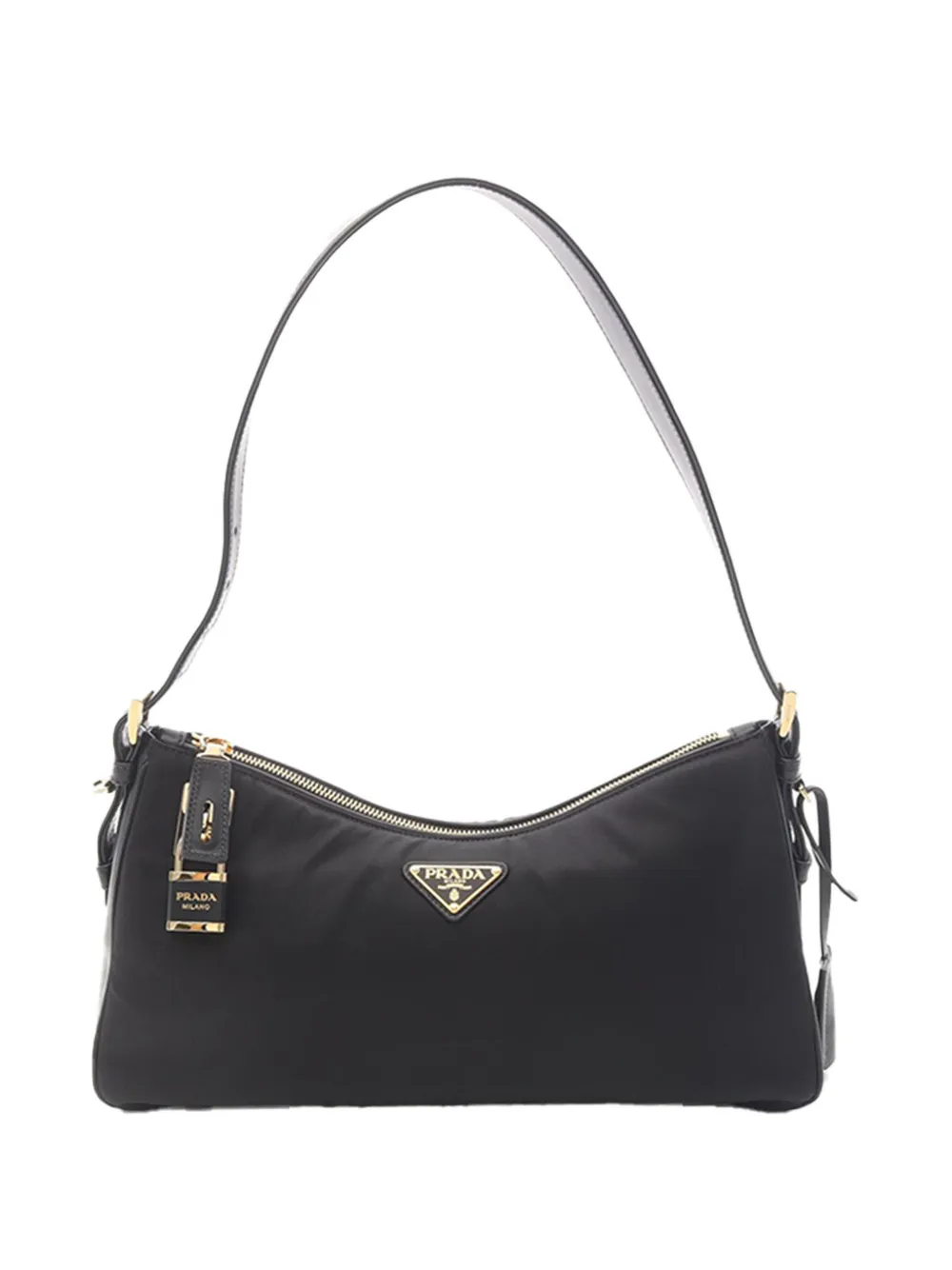 Prada Pre-Owned Borsa a spalla in tessuto 2012-2026 - Nero