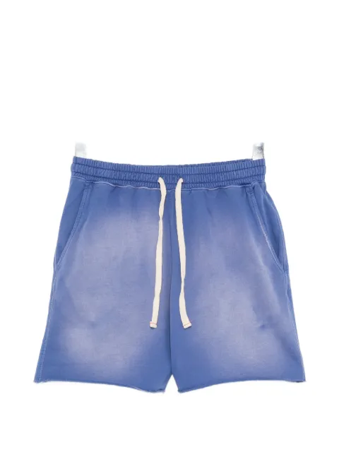 MOOJI MOOJI  aged-effect drawstring shorts