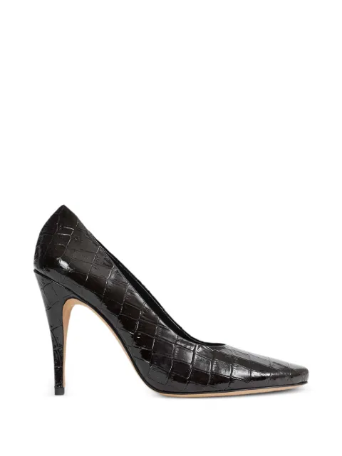 Jude zapatos de tacón Jerry de piel con efecto de piel de cocodrilo en relieve