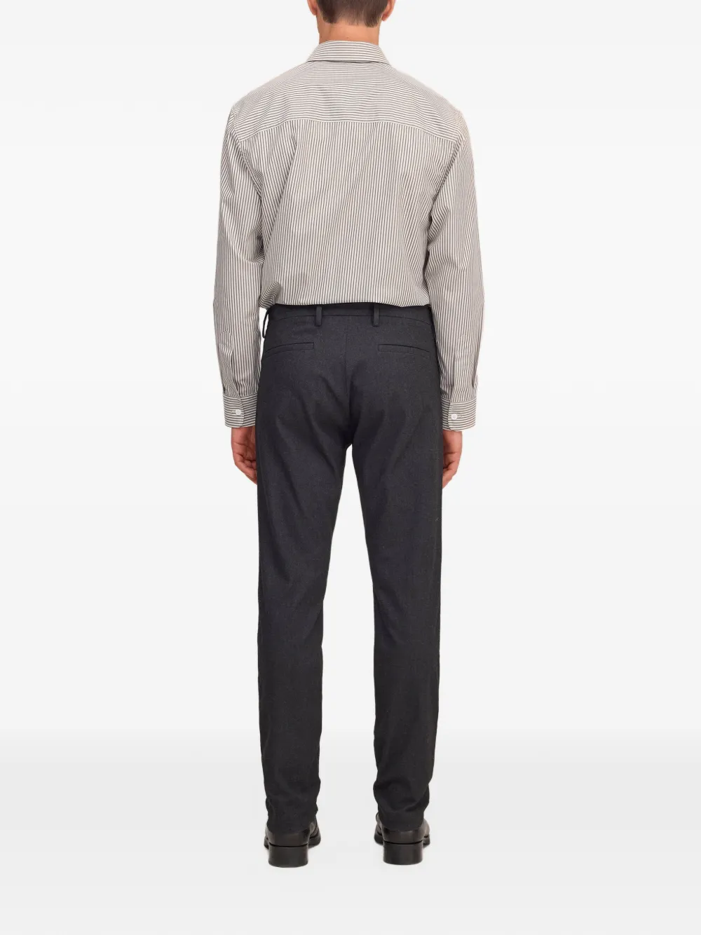 NN07 Theo twill chino pants Zwart