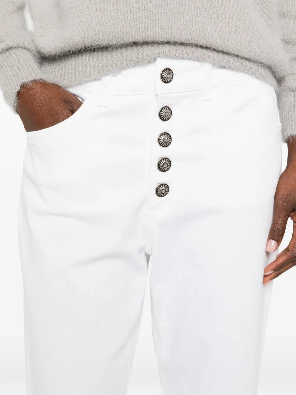 DONDUP Cropped jeans Wit