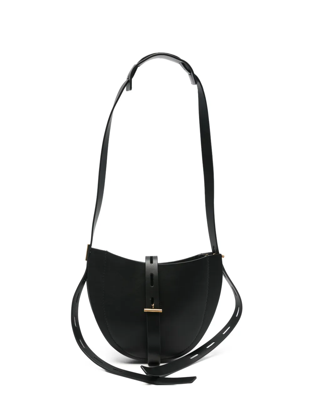 MINOBOSSI Lilly curved leather shoulder bag