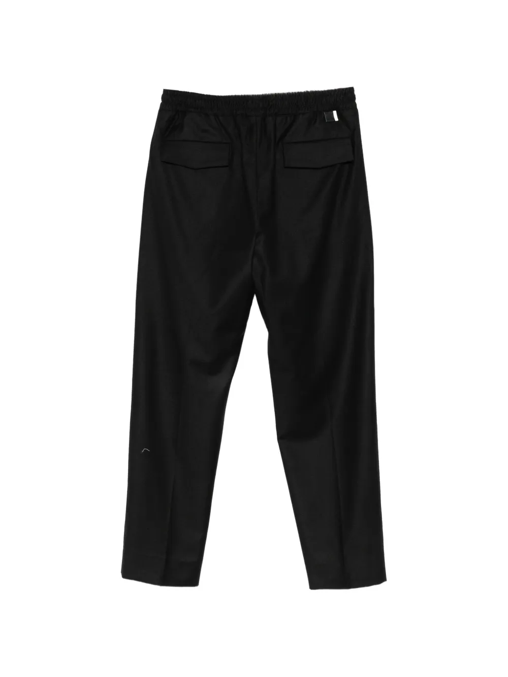 Low Brand Tokio plooibroek met elastische taille Zwart