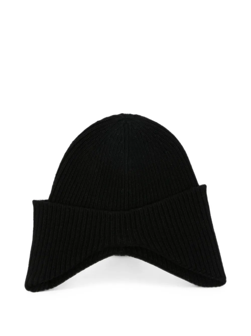 Isabel Benenato ribbed-knit ear-flap beanie hat