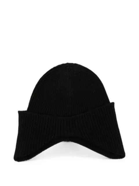 Isabel Benenato ribbed-knit ear-flap beanie hat