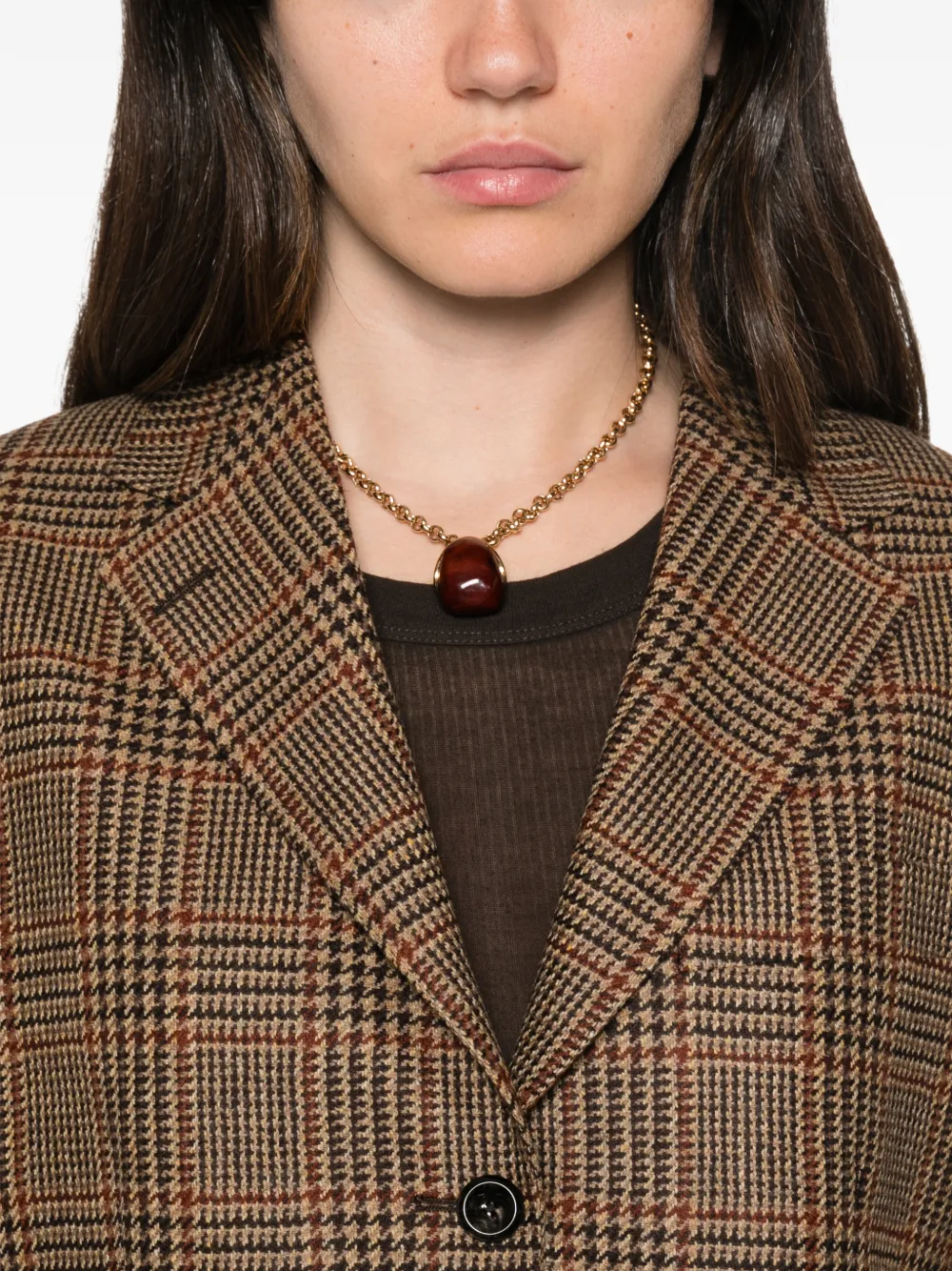 Tagliatore Blazer met enkele rij knopen Beige