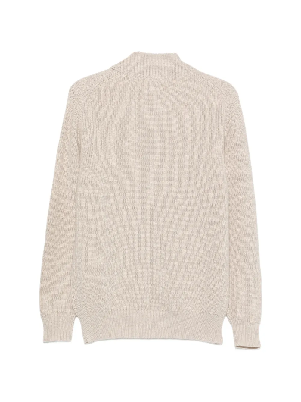 Ballantyne Ribgebreide trui Beige