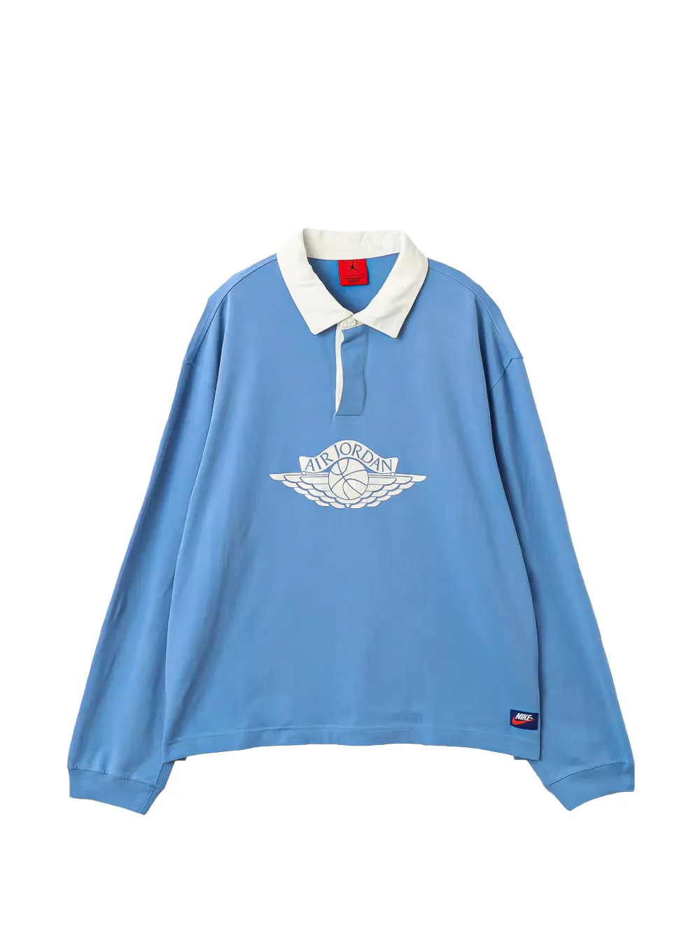 Jordan Flight Essentials rugby long-sleeve polo shirt Blauw