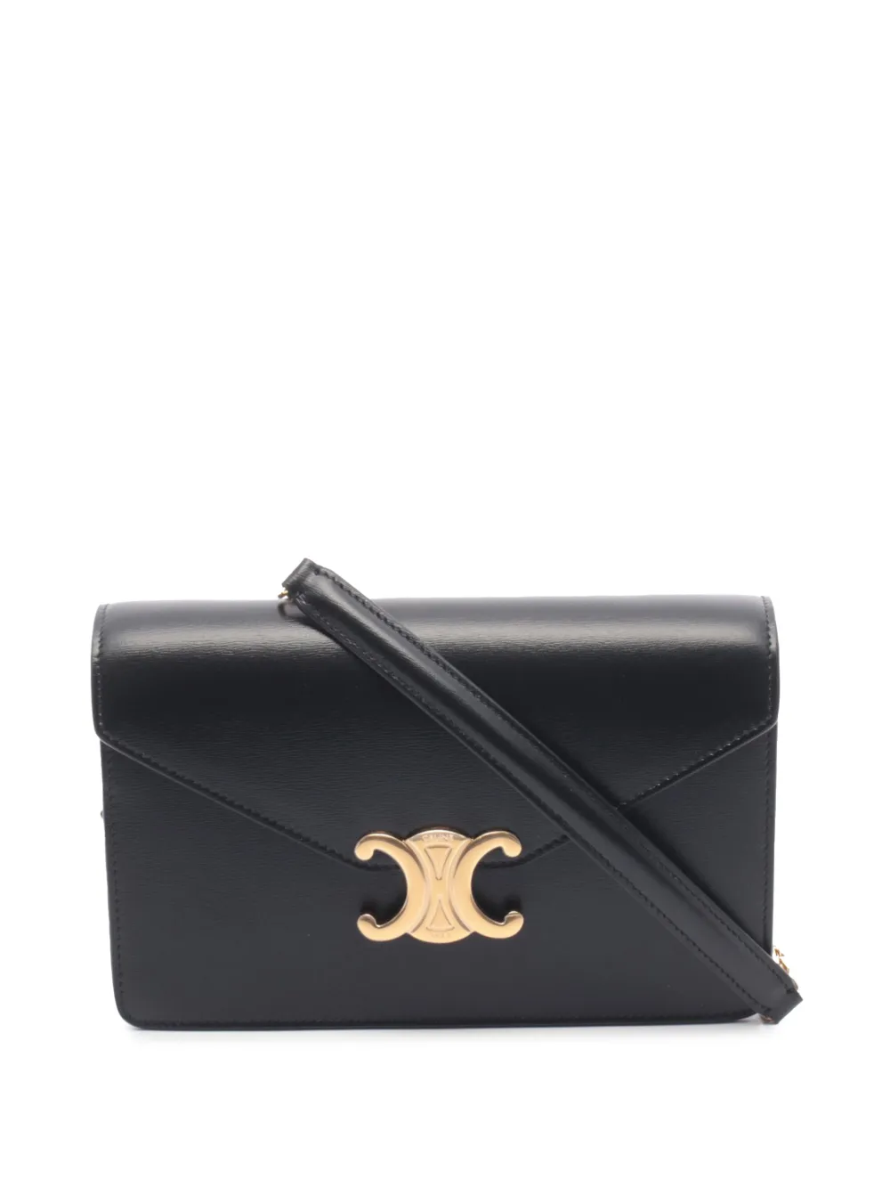 Celine Pre-Owned 2000-2026 Leather Margo Wallet on Chain crossbody bag - Nero