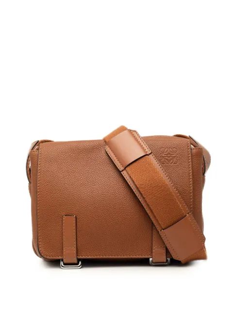 Loewe Pre-Owned 2021 Soft Grained Calfskin Military Messenger Bag XS crossbody bag