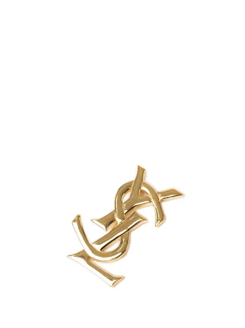 Saint Laurent Pre-Owned 2000-2026 Gold Plated Cassandre Pin Brooch costume brooch