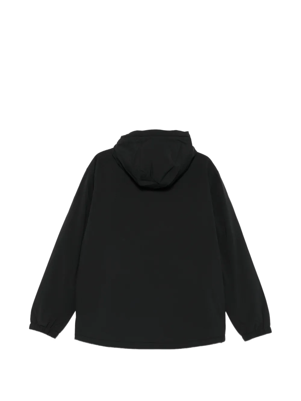 Ea7 Emporio Armani Jack met capuchon en logopatch Zwart