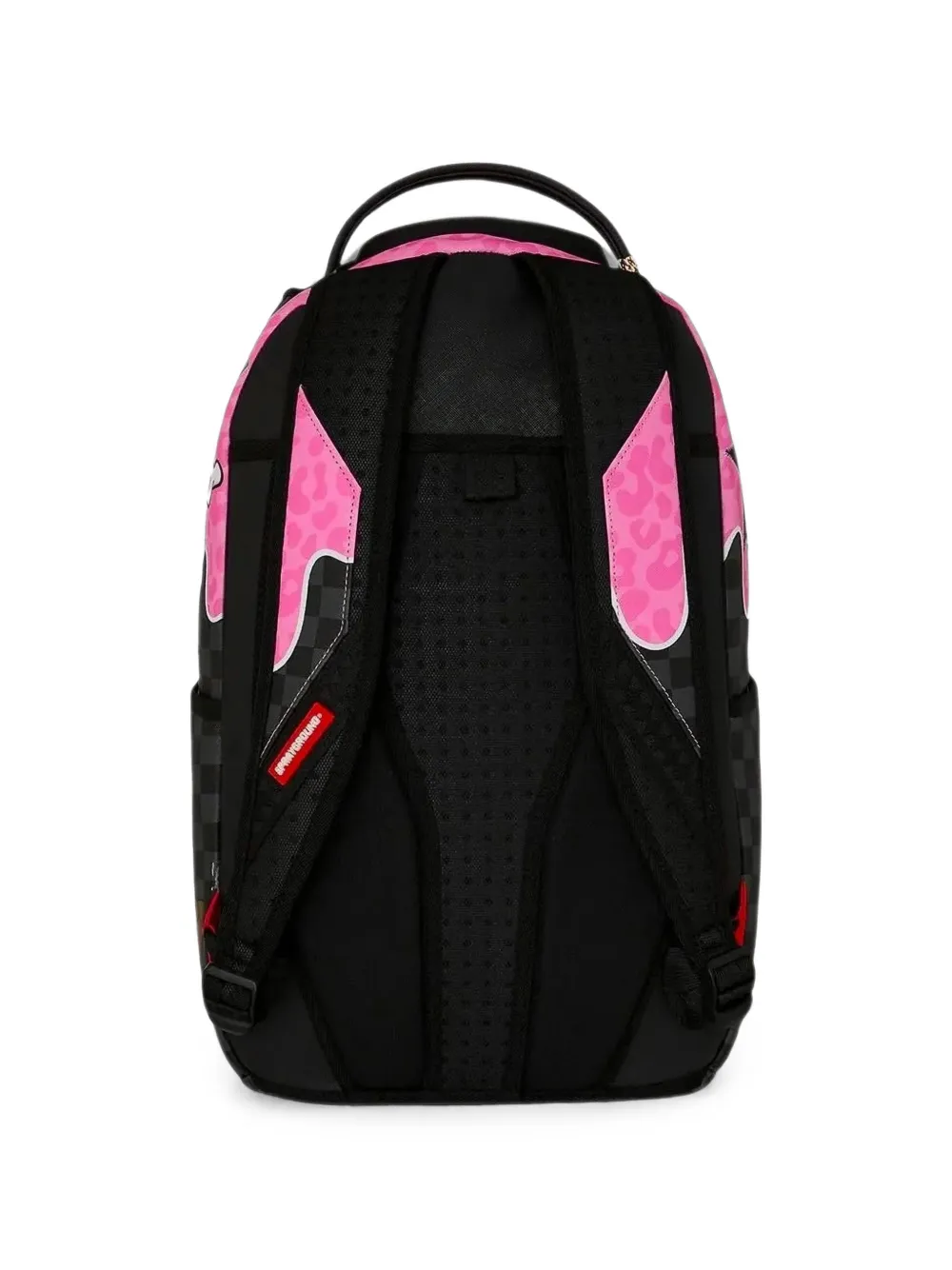 Sprayground Can't Break This Heart Graphic-print Checkered Backpack In Multi