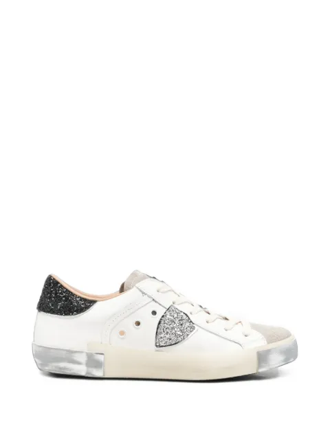Philippe Model Paris glitter-detail leather sneakers
