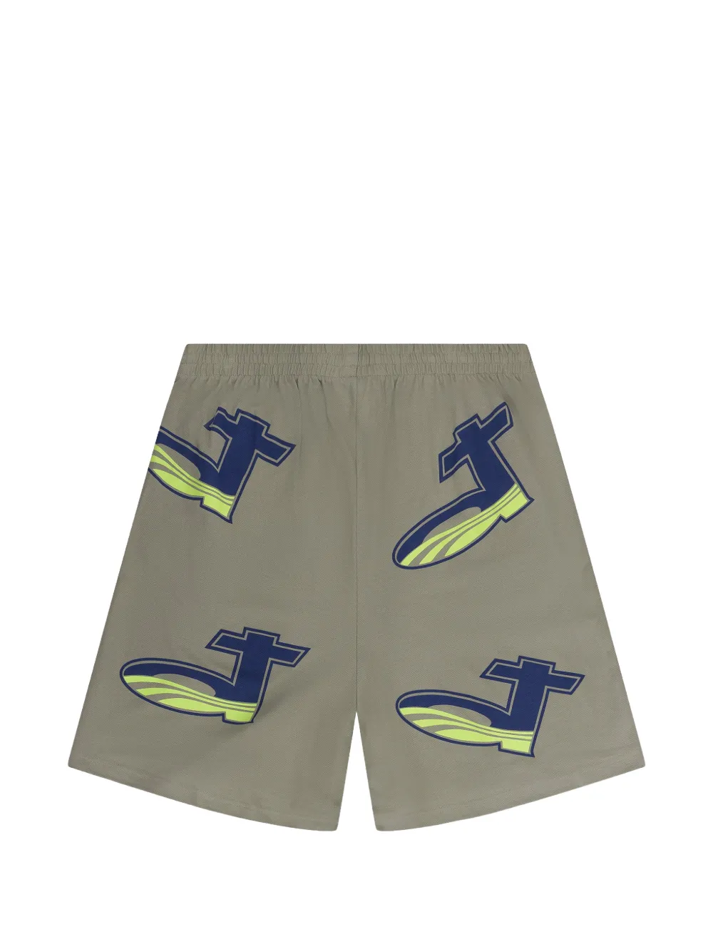 Denim Tears Shorts met grafische print Grijs