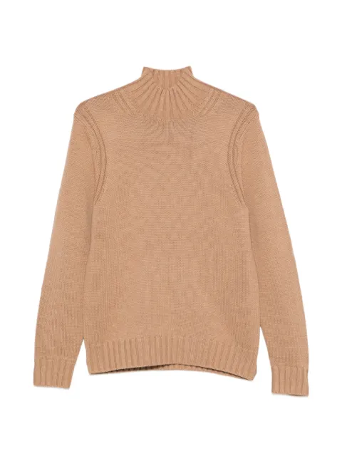 Ballantyne ribbed-knit mock-neck sweater