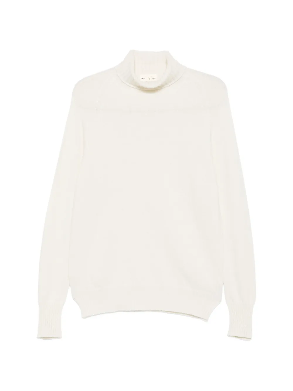 Ma'ry'ya Roll-neck Sweater In White