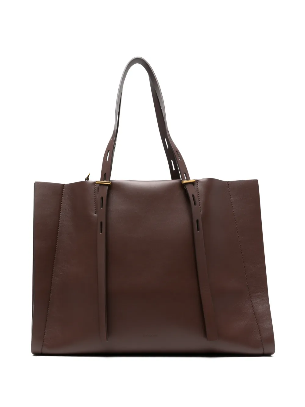 MINOBOSSI Paula leather tote bag - Brown