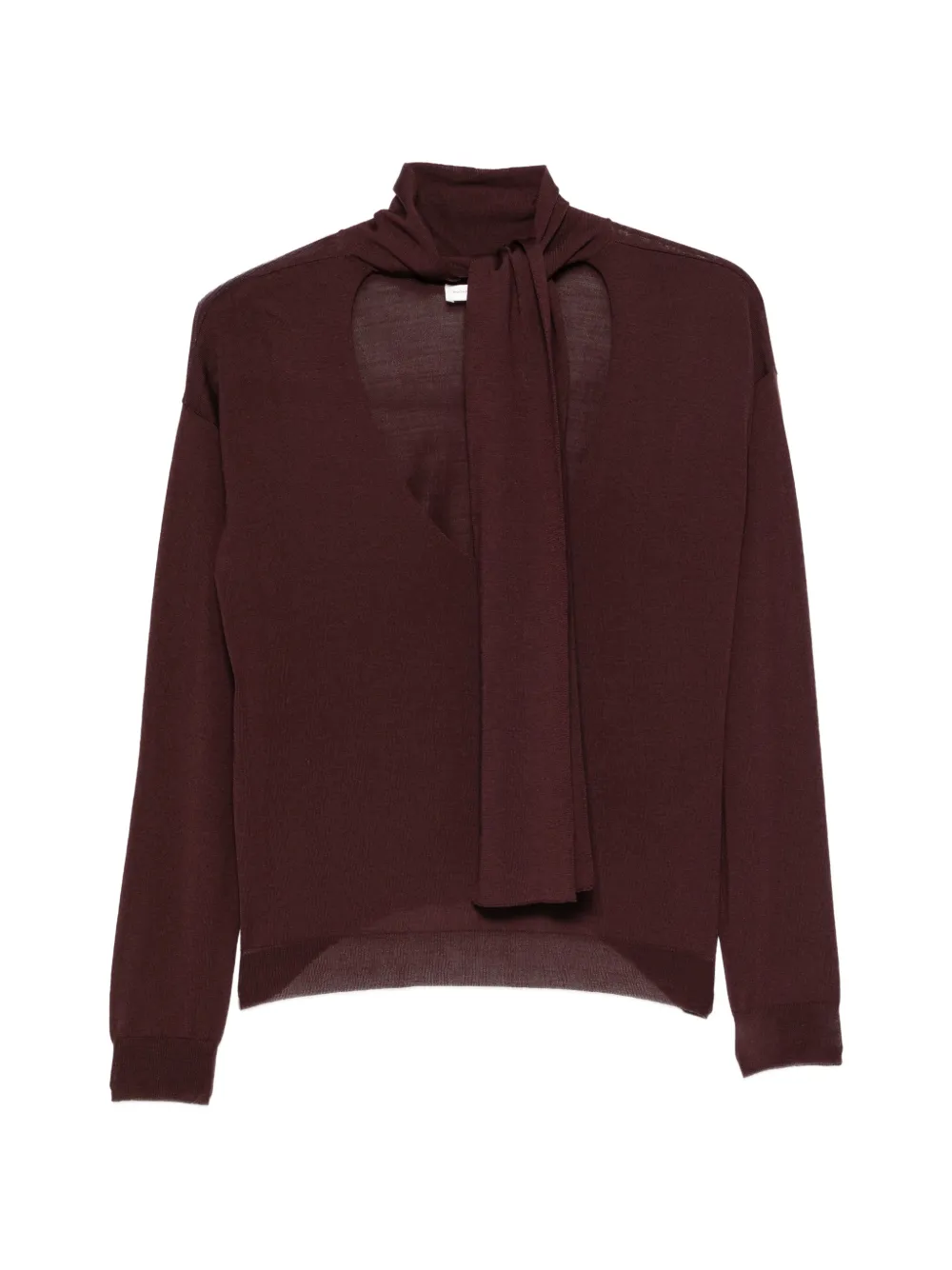 Roberto Collina cut-out tie-fastening sweater