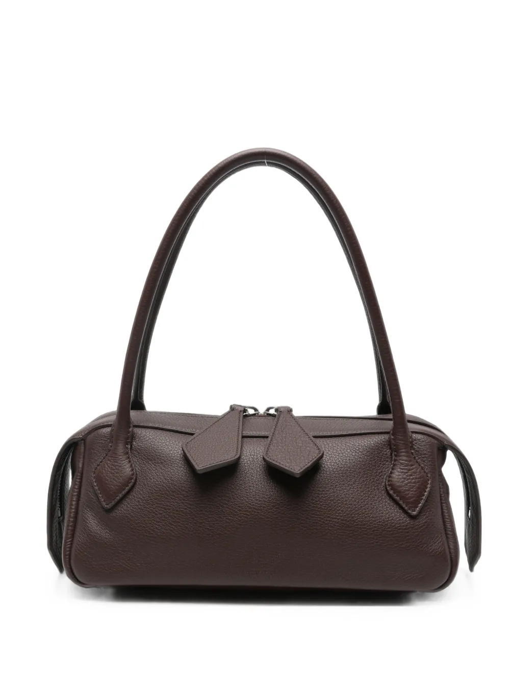 MINOBOSSI Anna grained leather shoulder bag - Marrone