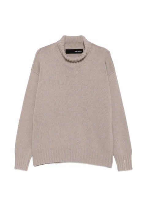 Isabel Benenato roll-neck drop-shoulder sweater