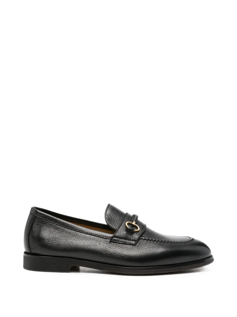 Henderson Baracco horsebit grained-leather loafers - Nero