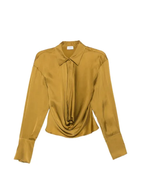 THE ANDAMANE draped long-sleeve shirt