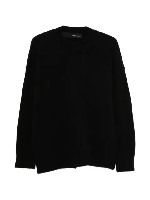 Isabel Benenato exposed-seam dropped-shoulder sweater