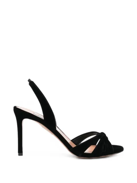 Aquazzura velvet slingback sandals