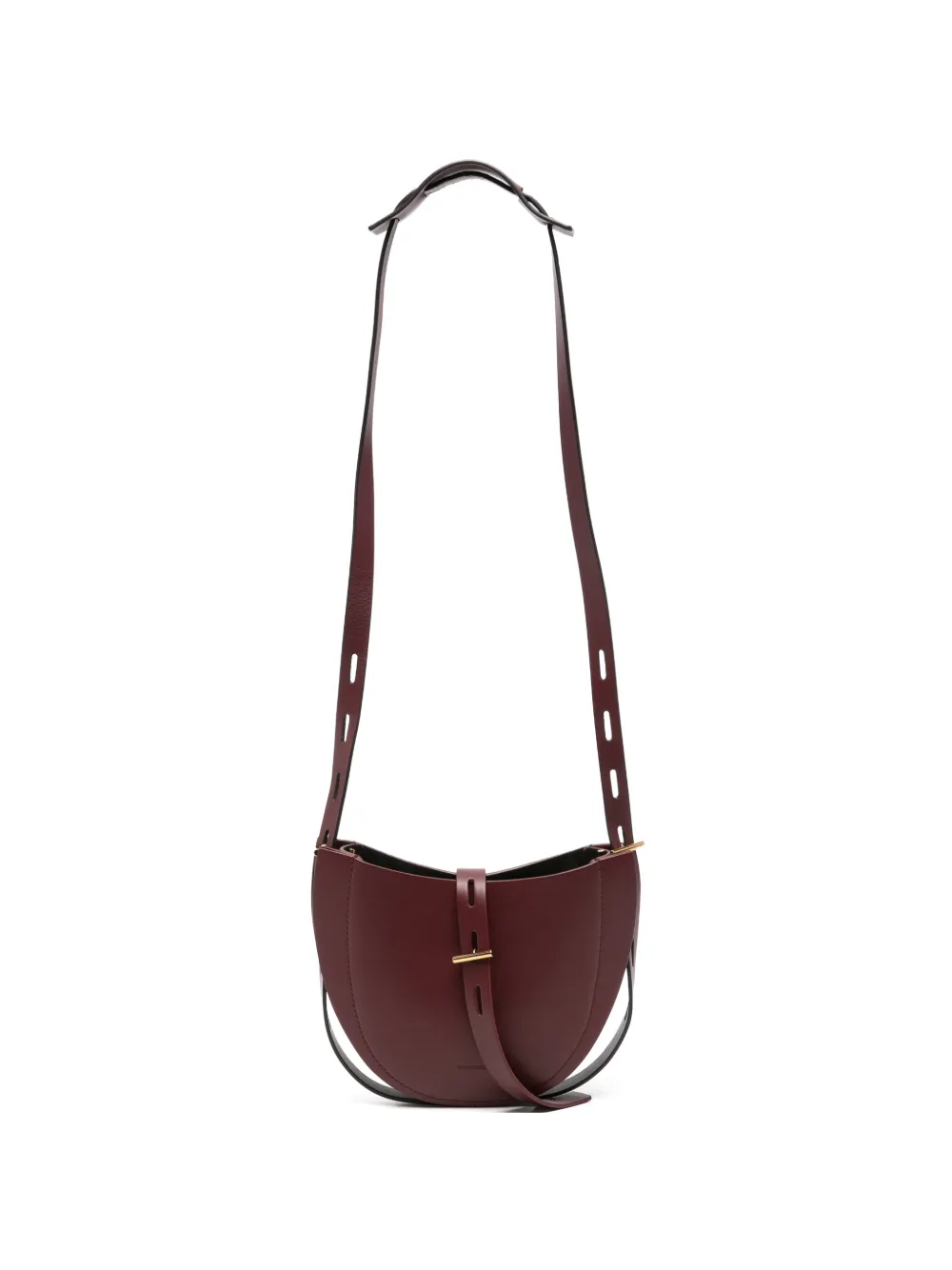 MINOBOSSI Lilly curved leather shoulder bag