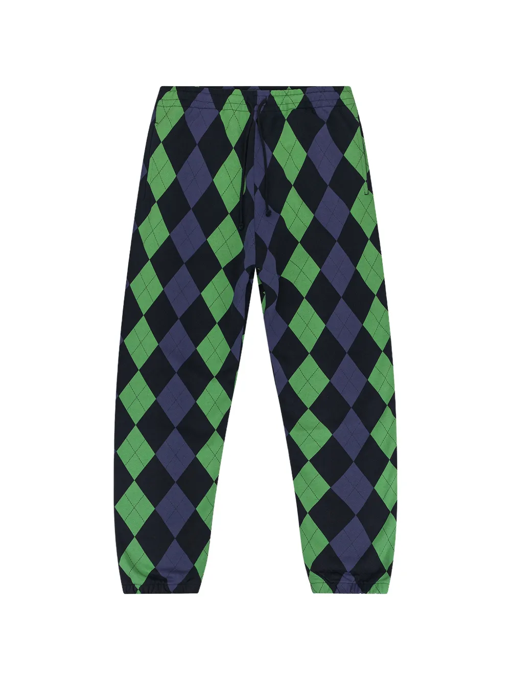 Denim Tears intarsia argyle track pants - Nero