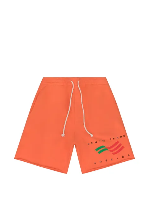 Denim Tears Ellis Tears fleece shorts