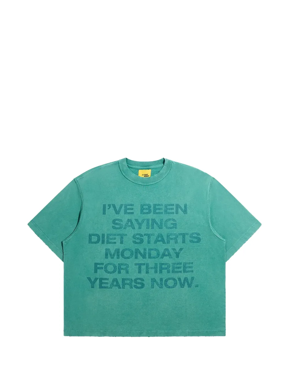 Diet Starts Monday slogan-print cotton t-shirt