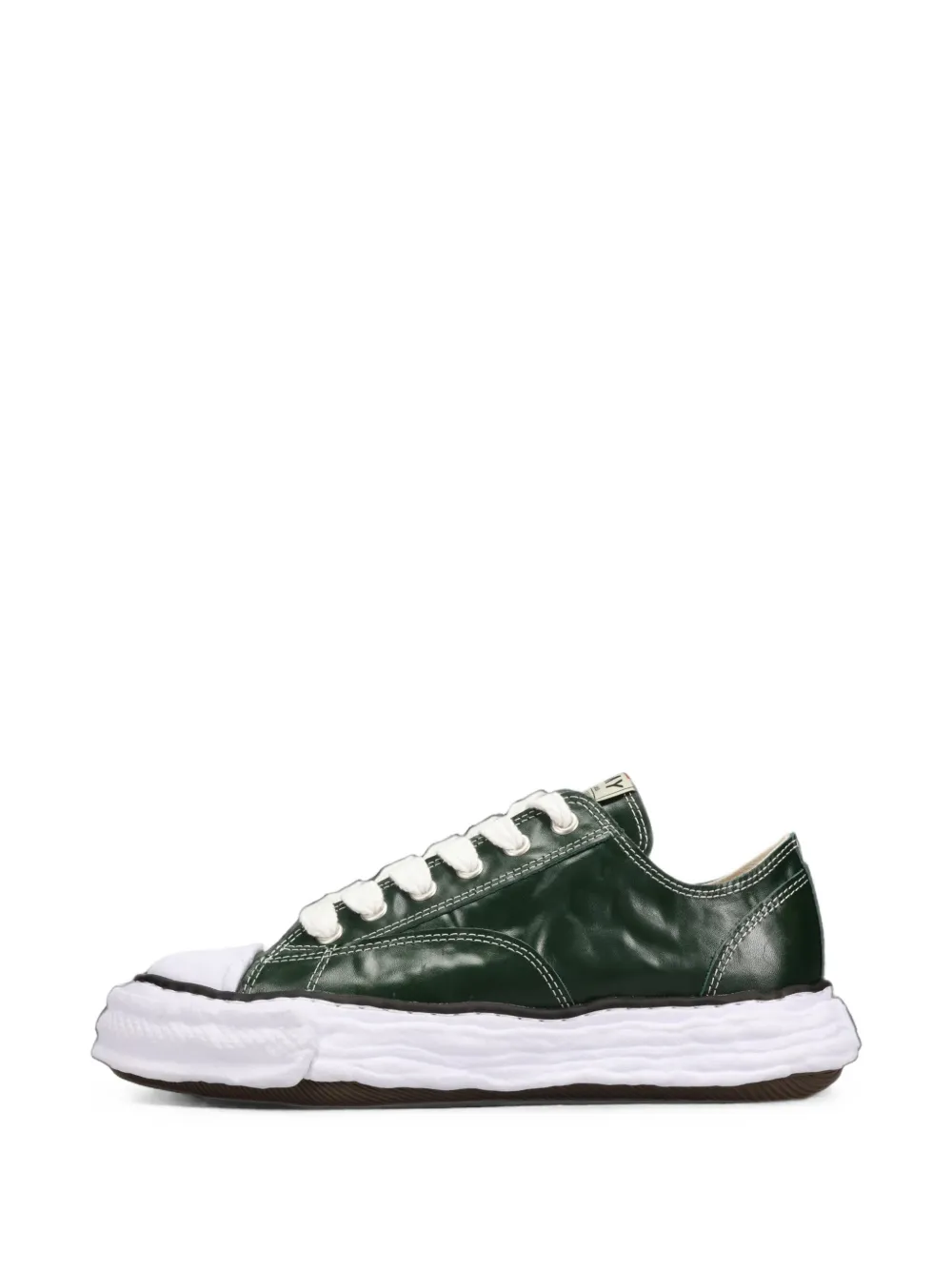 Maison MIHARA YASUHIRO Peterson23 OG sole wrinkled leather low-top sneakers Groen