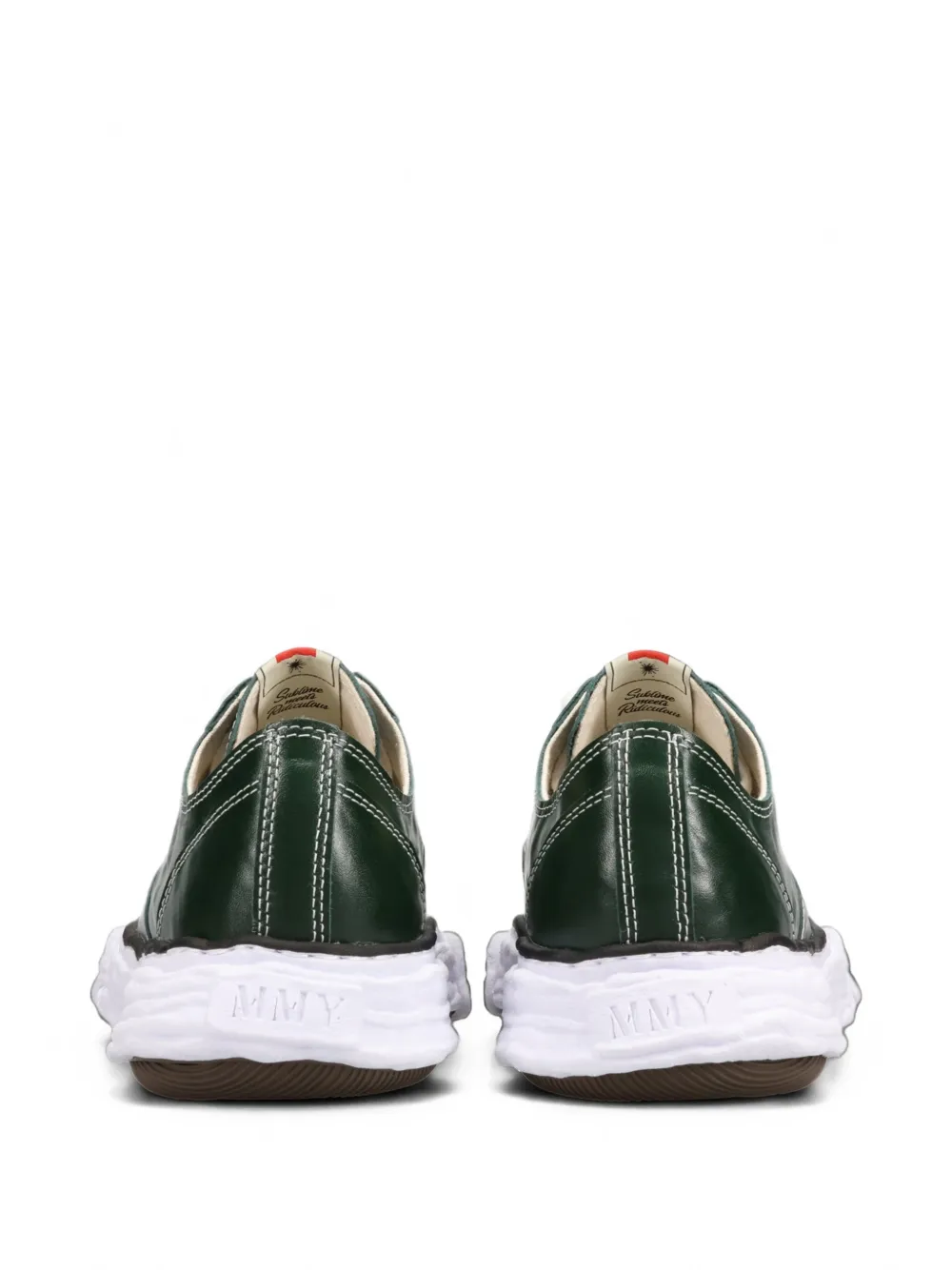 Maison MIHARA YASUHIRO Peterson23 OG sole wrinkled leather low-top sneakers Groen