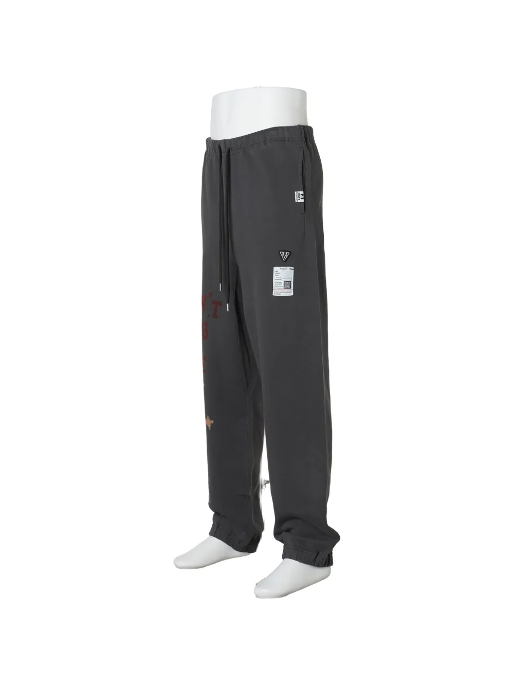 Maison MIHARA YASUHIRO Joggingbroek met print Grijs