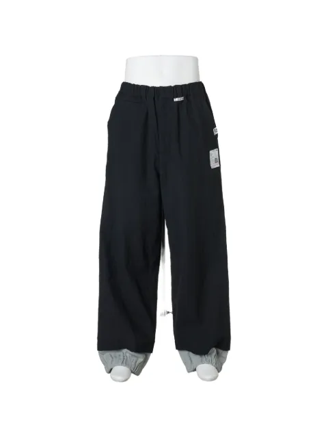 Maison MIHARA YASUHIRO sweat layered wool pants